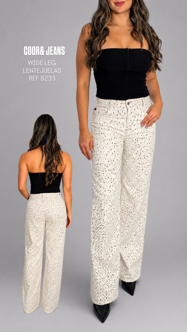 WIDE LEG LENTEJUELAS