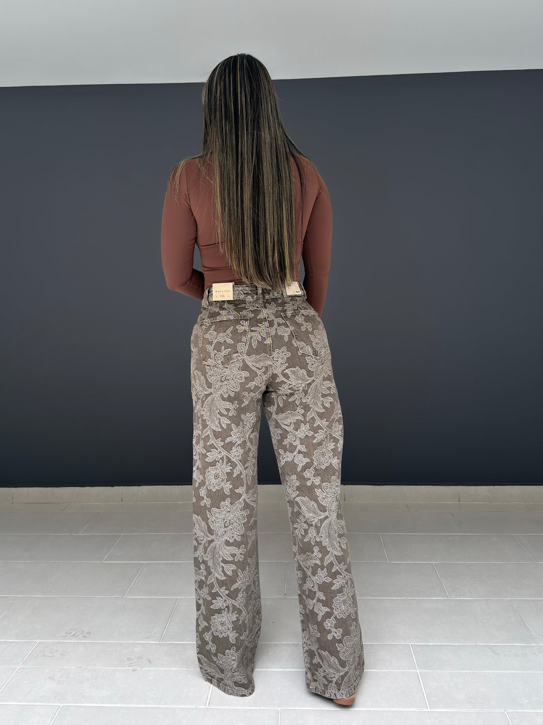 WIDE LEG TEXTURA RÍGIDO