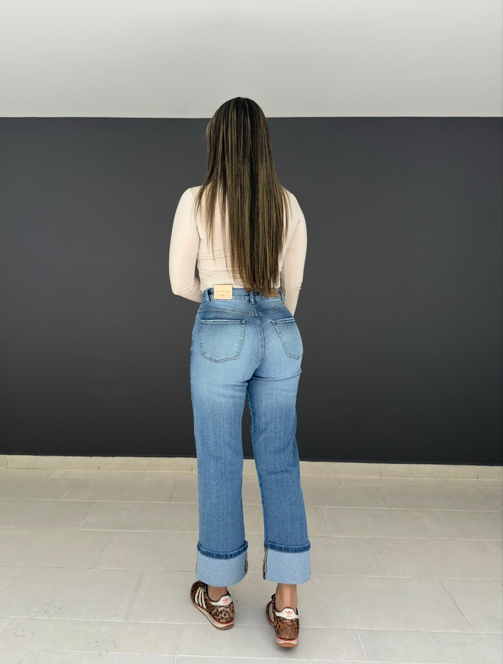 STRAIGHT WIDE STRETCH DOBLADILLO