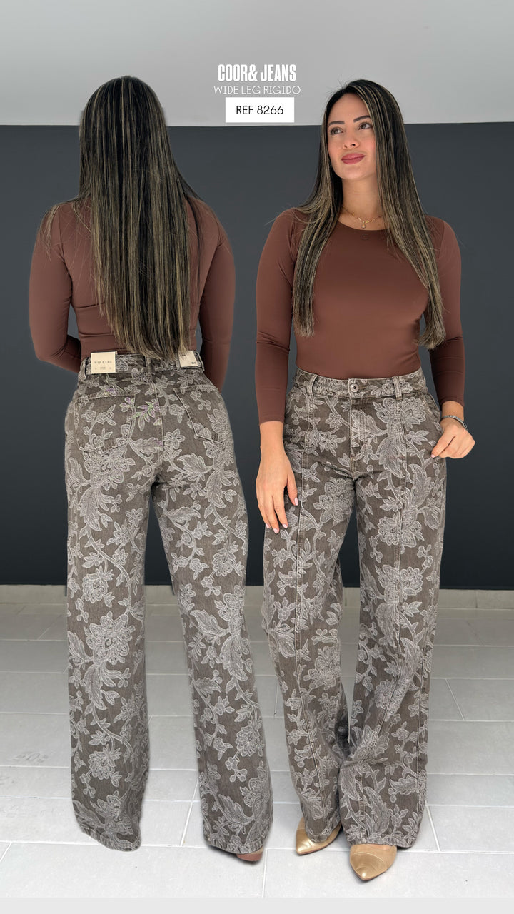 WIDE LEG TEXTURA RÍGIDO