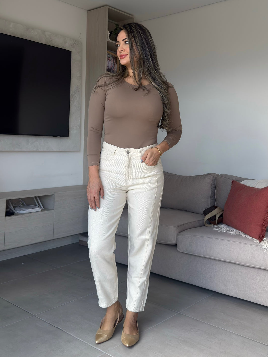 MOM FIT RÍGIDO BEIGE