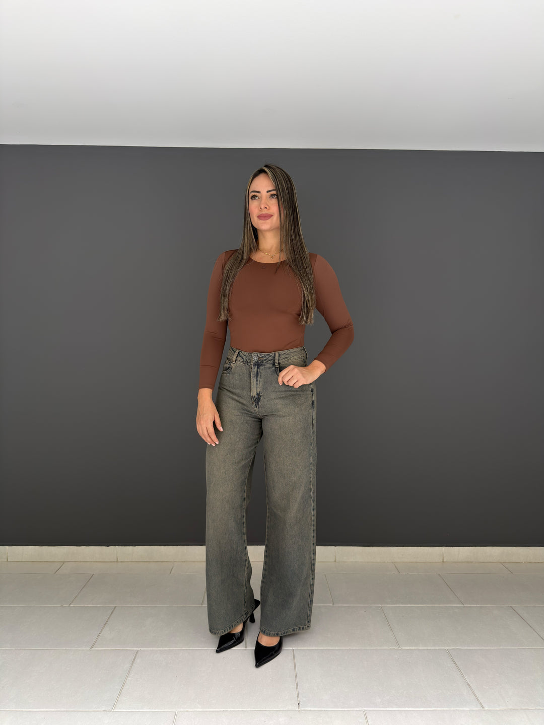 WIDE LEG RÍGIDO DIRTY