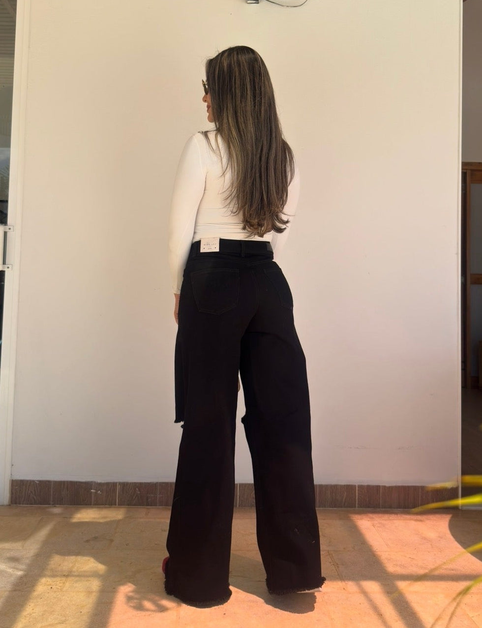 WIDE LEG RÍGIDO NEGRO
