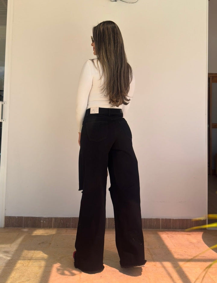 WIDE LEG RÍGIDO NEGRO