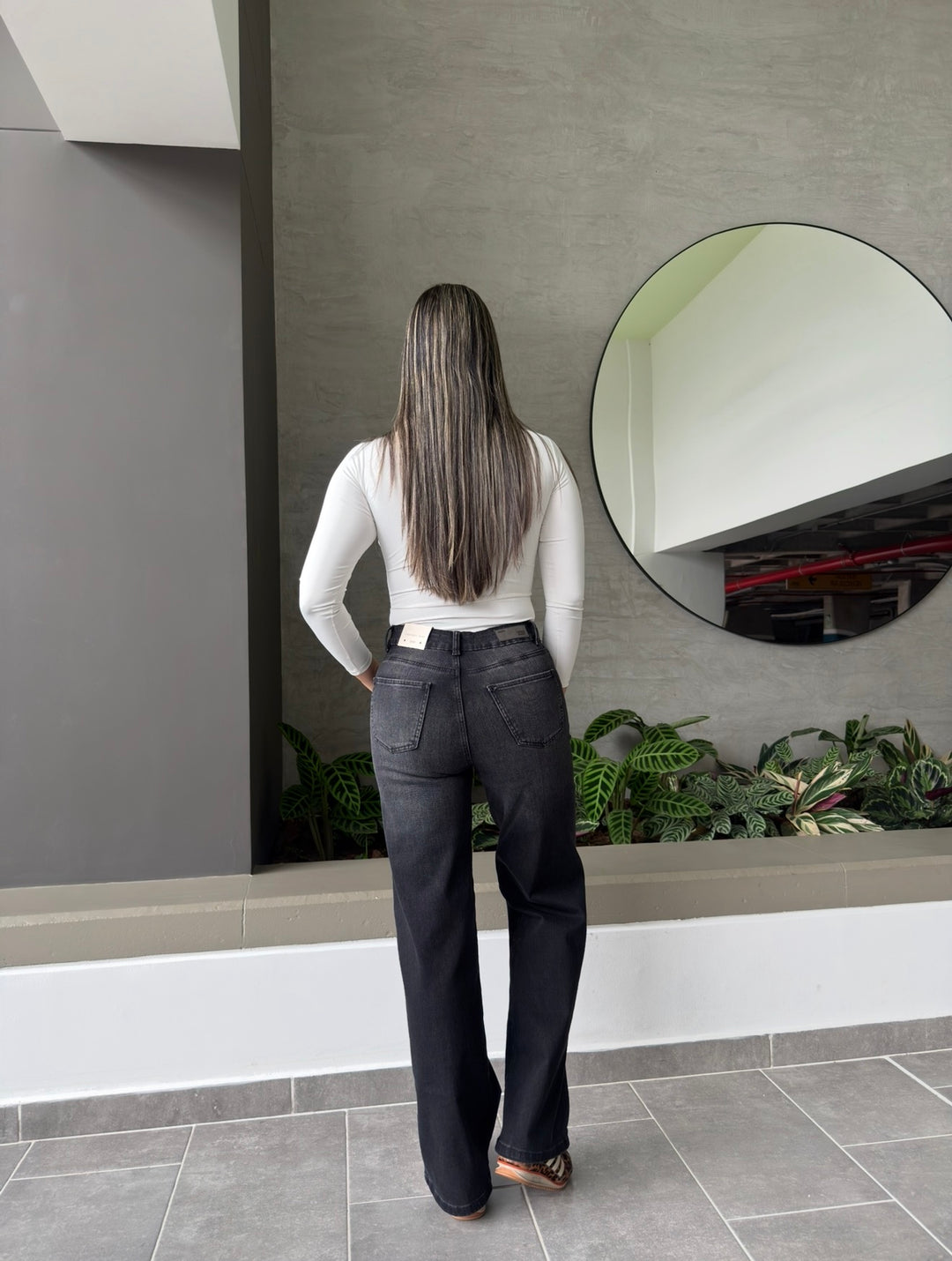 STRAIGHT WIDE STRETCH — Gris