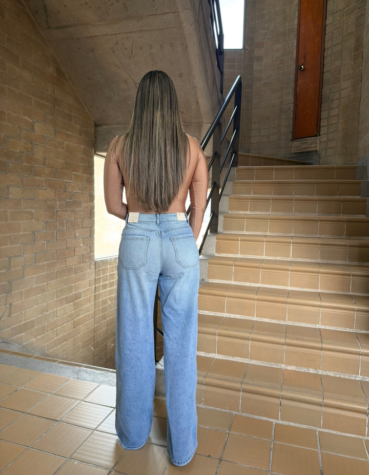 WIDE LEG RÍGIDO AZUL CLARO