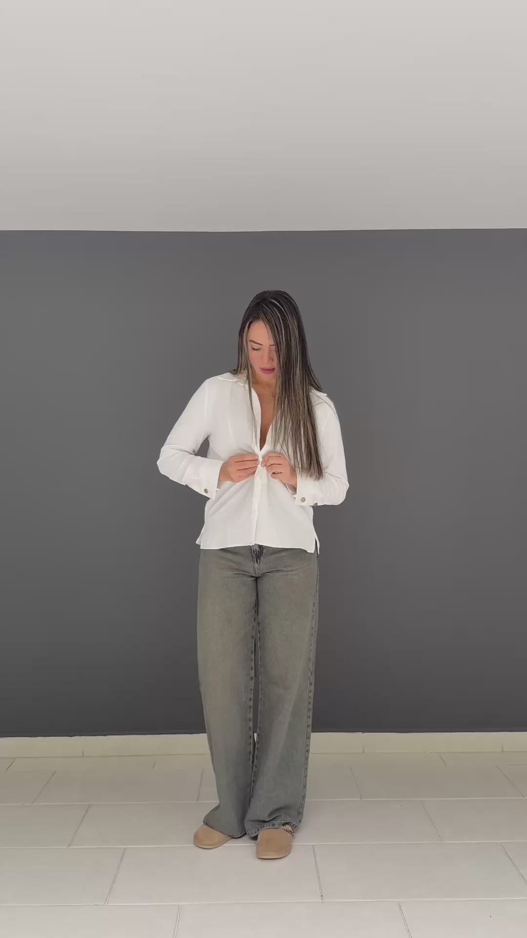 WIDE LEG RÍGIDO DIRTY